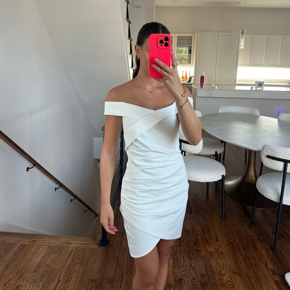 Lavish Alice *NEVER WORN NEW WITH TAGS* off the shoulder midi dress